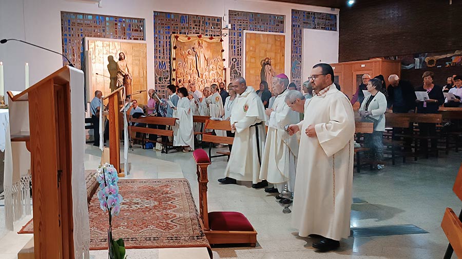 Monseñor Salvador Giménez Valls presidió la misa de la Virgen de la Merced, en la parroquia mercedaria de Lleida.