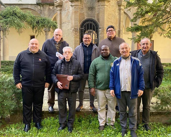 Religiosos asistentes al encuentro de frailes mercedarios en el Santuario de San Ramón Nonato.